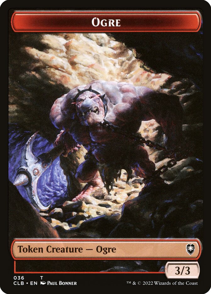 Ogre TCLB-36 Battle for Baldur's Gate Tokens Magic card