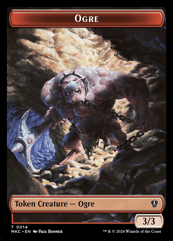 Ogre TMKC-14 Murders at Karlov Manor Commander Tokens Magic card