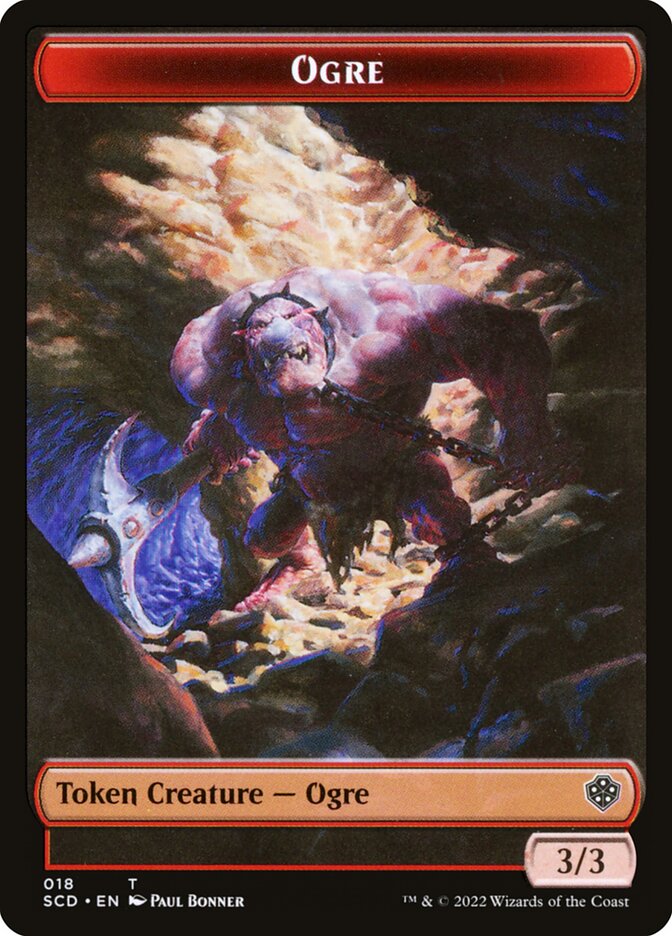 Ogre TSCD-18 Starter Commander Deck Tokens Magic card