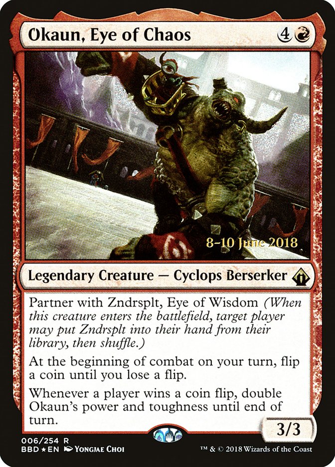 Okaun, Eye of Chaos PBBD-6S Battlebond Promos Magic card