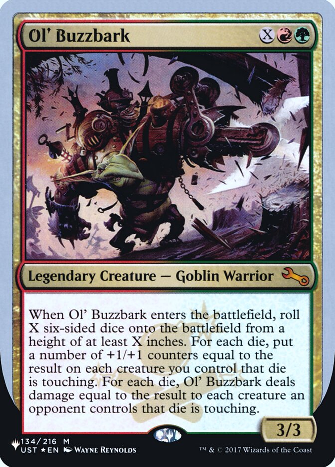 Ol' Buzzbark ULST-51 The List (Unfinity Foil Edition) Magic card