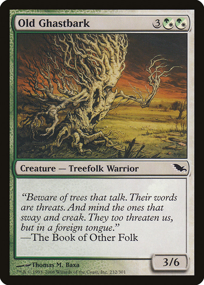 Old Ghastbark SHM-232 Shadowmoor Magic card