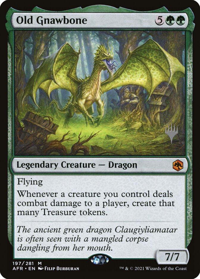 Old Gnawbone PAFR-197P Adventures in the Forgotten Realms Promos Magic card