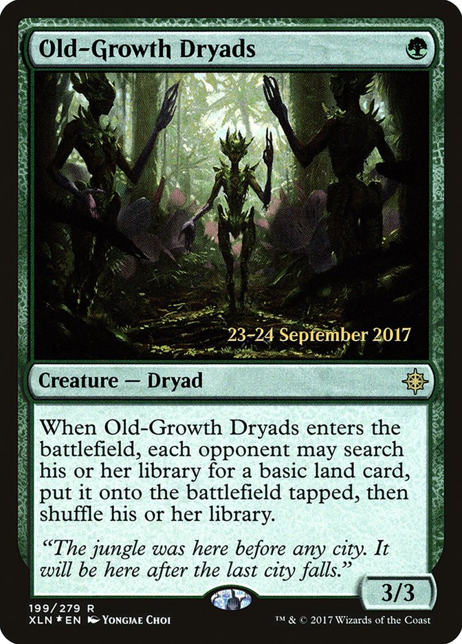 Old-Growth Dryads PXLN-199S Ixalan Promos Magic card