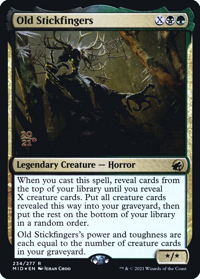 Old Stickfingers PMID-234S Innistrad: Midnight Hunt Promos Magic card