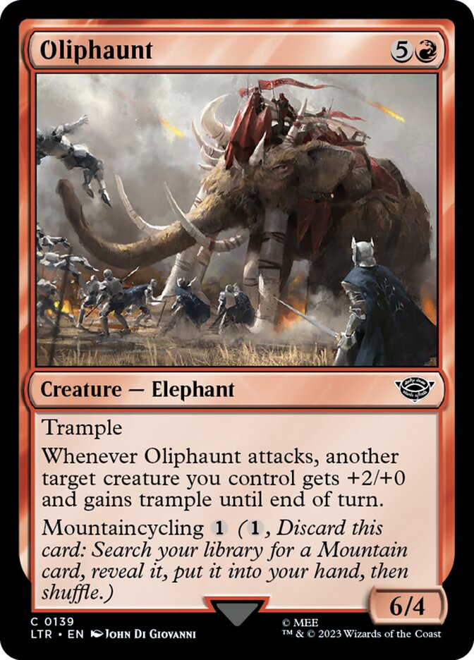 Oliphaunt LTR-139 The Lord of the Rings: Tales of Middle-earth Magic card