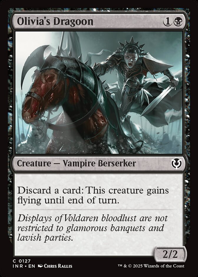 Olivia's Dragoon INR-127 Innistrad Remastered Magic card