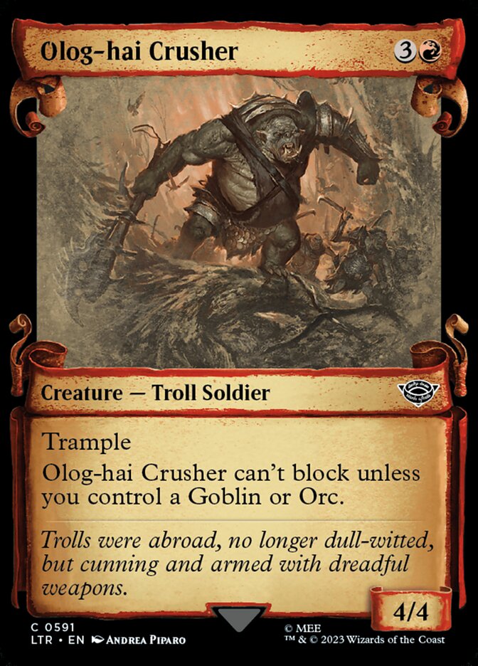 Olog-hai Crusher LTR-591 The Lord of the Rings: Tales of Middle-earth Magic card
