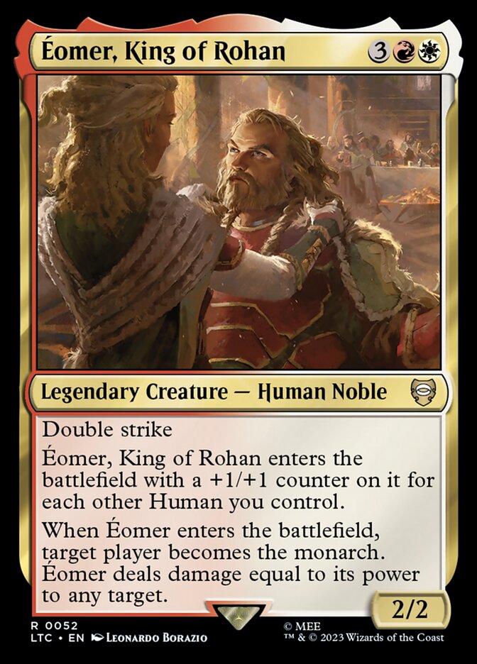 Éomer, King of Rohan LTC-52 Tales of Middle-earth Commander Magic card