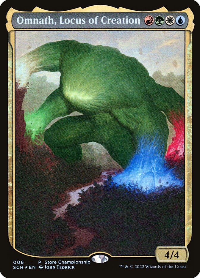 Omnath, Locus of Creation SCH-6 Store Championships Magic card