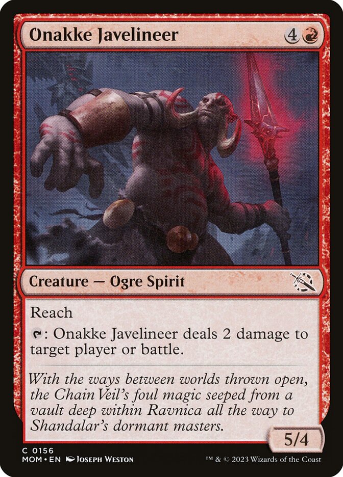 Onakke Javelineer MOM-156 March of the Machine Magic card