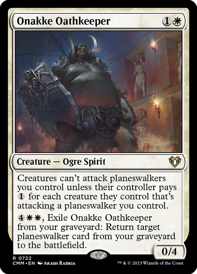 Onakke Oathkeeper CMM-722 Commander Masters Magic card