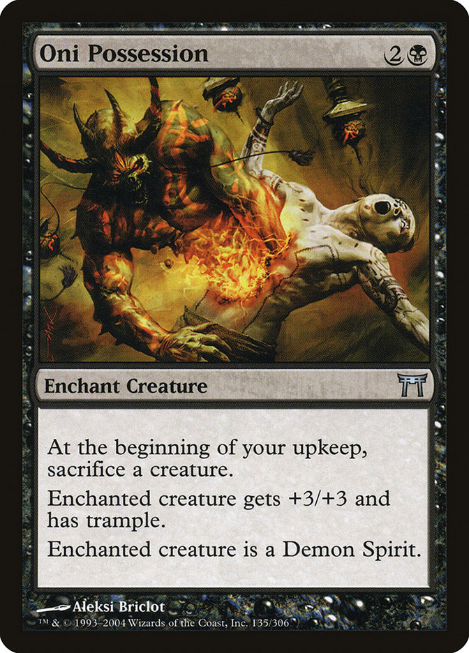 Oni Possession CHK-135 Champions of Kamigawa Magic card