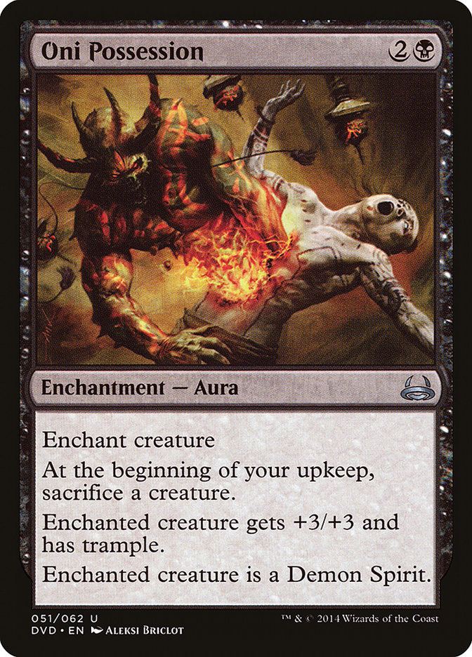 Oni Possession DVD-51 Duel Decks Anthology: Divine vs. Demonic Magic card