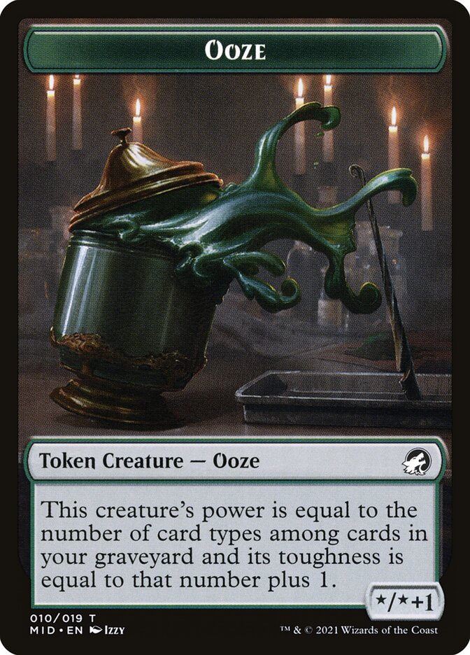 Ooze TMID-10 Innistrad: Midnight Hunt Tokens Magic card