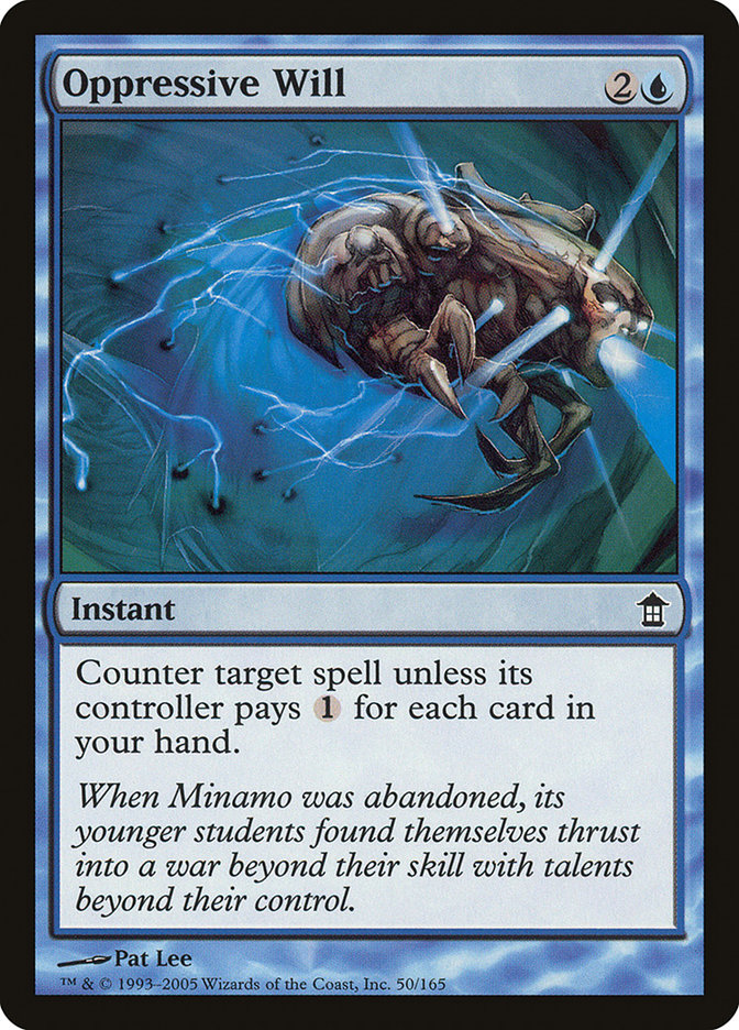 Oppressive Will SOK-50 Saviors of Kamigawa Magic card