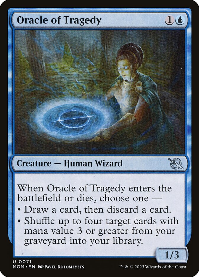 Oracle of Tragedy MOM-71 March of the Machine Magic card