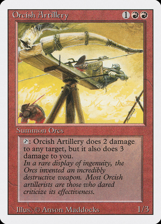 Orcish Artillery 3ED-168 Revised Edition Magic card