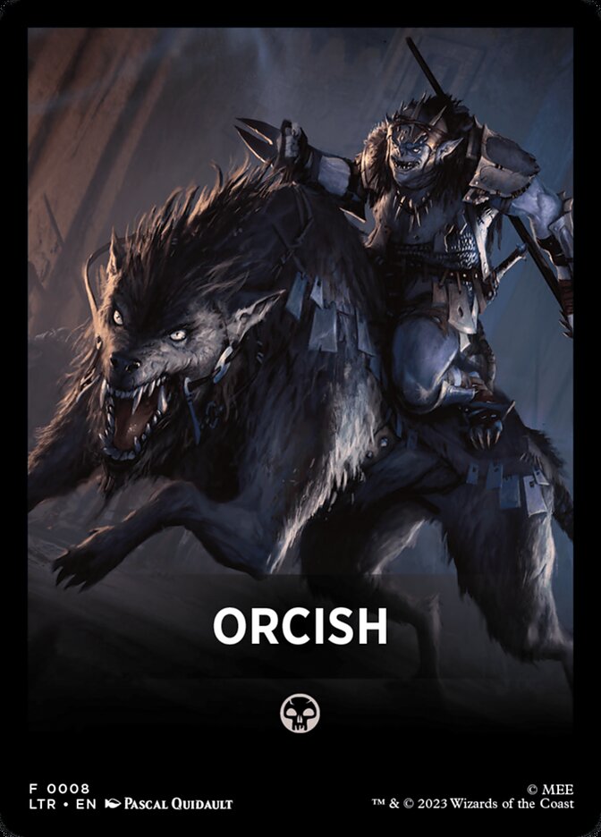 Orcish FLTR-8 Tales of Middle-earth Front Cards Magic card