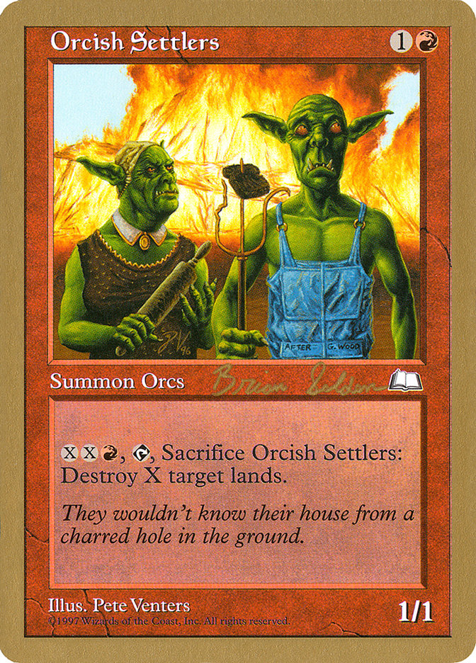 Orcish Settlers WC98-BS112B World Championship Decks 1998 Magic card
