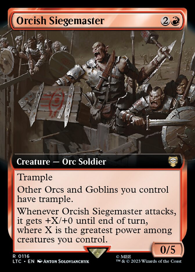 Orcish Siegemaster LTC-116 Tales of Middle-earth Commander Magic card