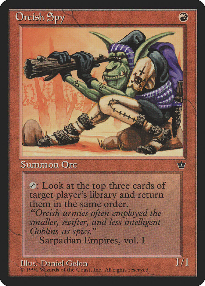 Orcish Spy FEM-61B Fallen Empires Magic card