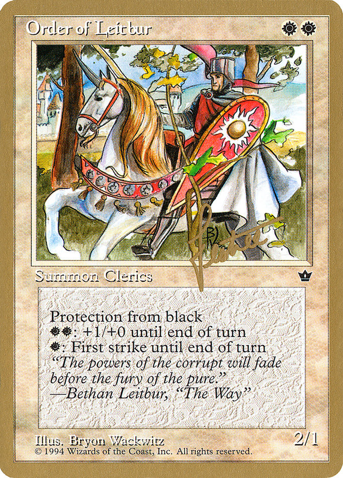Order of Leitbur PTC-BL16B Pro Tour Collector Set Magic card