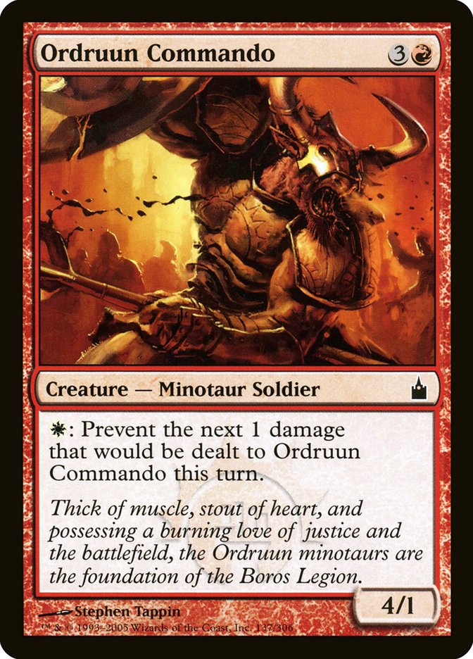 Ordruun Commando RAV-137 Ravnica: City of Guilds Magic card