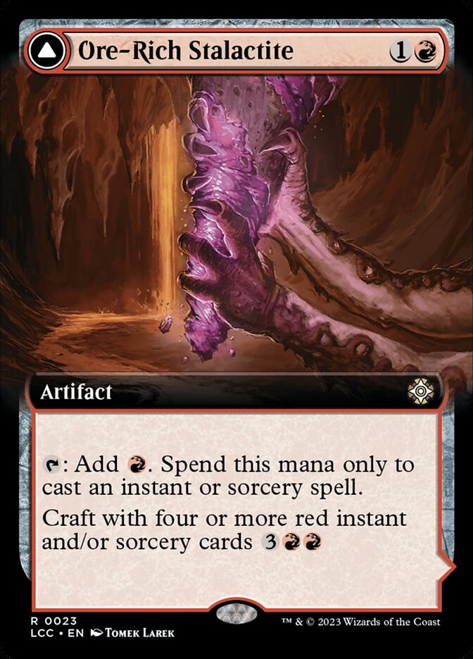 Ore-Rich Stalactite // Cosmium Catalyst LCC-23 The Lost Caverns of Ixalan Commander Magic card