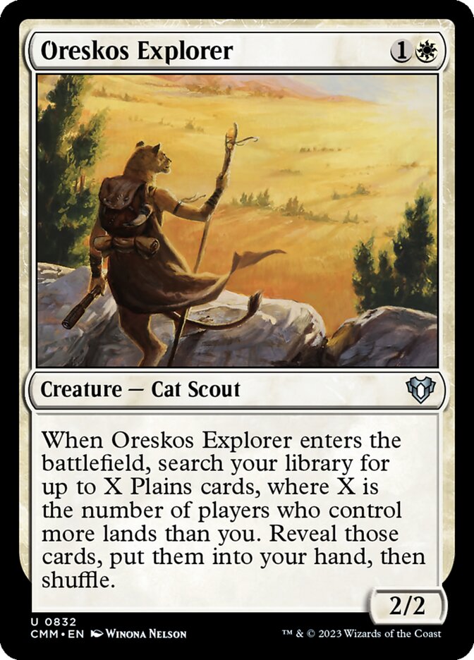 Oreskos Explorer CMM-832 Commander Masters Magic card