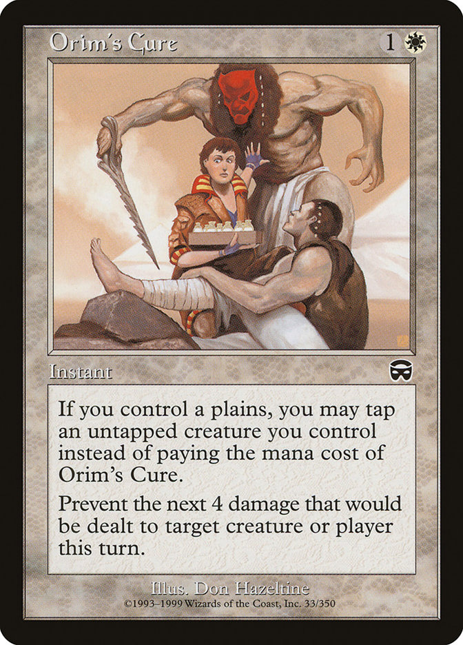 Orim's Cure MMQ-33 Mercadian Masques Magic card