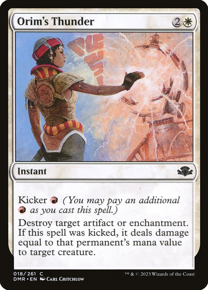 Orim's Thunder DMR-18 Dominaria Remastered Magic card