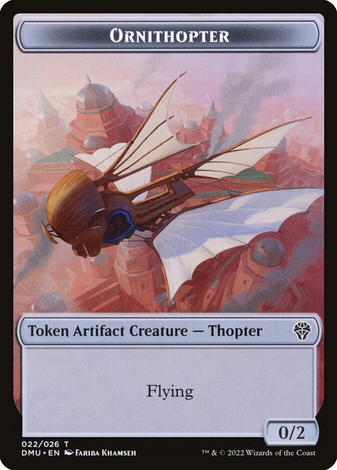 Ornithopter TDMU-22 Dominaria United Tokens Magic card