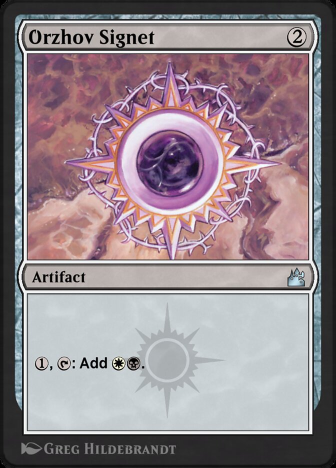 Orzhov Signet AA1-9 Arena Anthology 1 Magic card