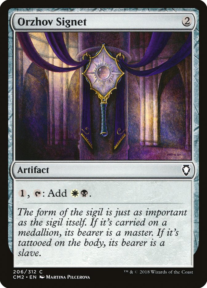 Orzhov Signet CM2-206 Commander Anthology Volume II Magic card