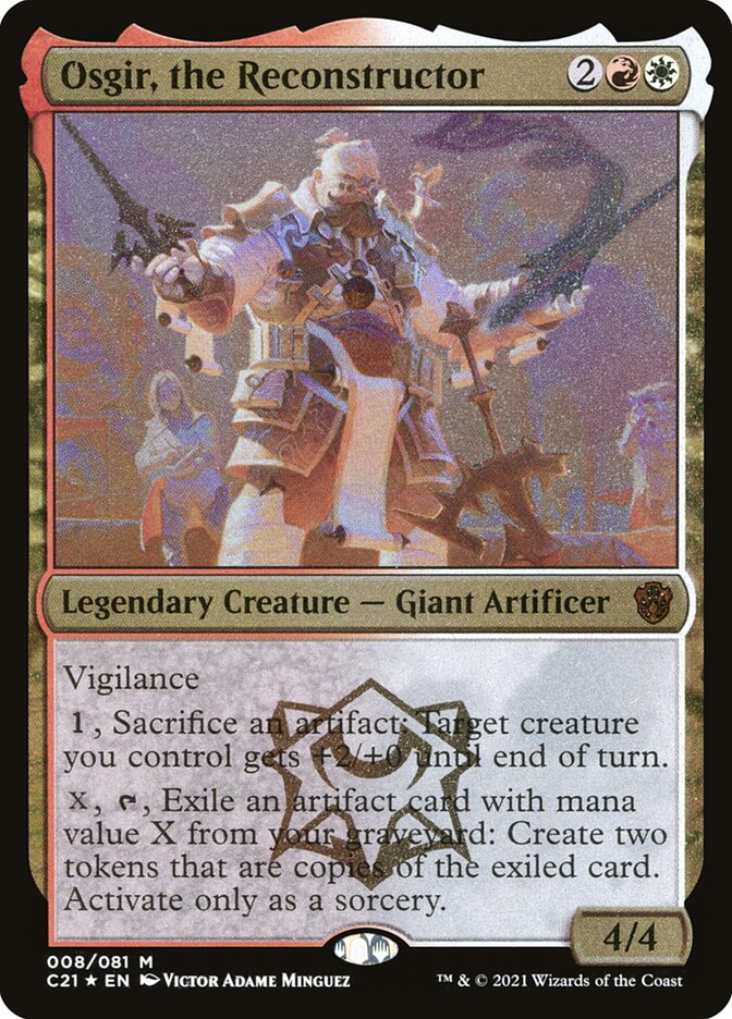 Osgir, the Reconstructor OC21-8 Commander 2021 Display Commanders Magic card