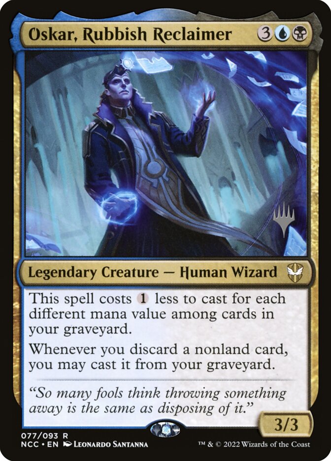 Oskar, Rubbish Reclaimer PNCC-77P New Capenna Commander Promos Magic card
