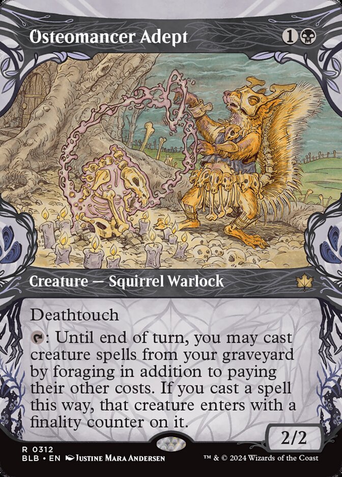 Osteomancer Adept BLB-312 Bloomburrow Magic card