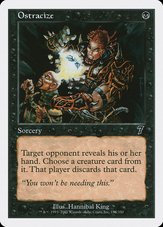 Ostracize 7ED-153 Seventh Edition Magic card