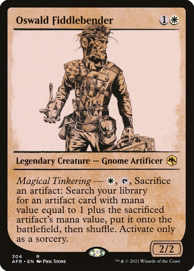 Oswald Fiddlebender AFR-304 Adventures in the Forgotten Realms Magic card