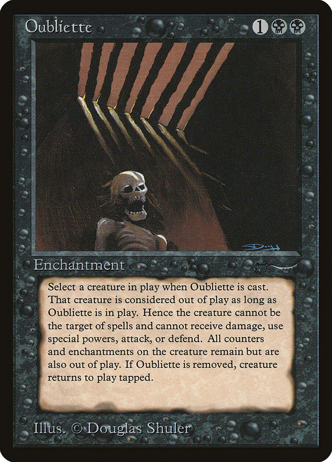Oubliette ARN-31CROSS Arabian Nights Magic card