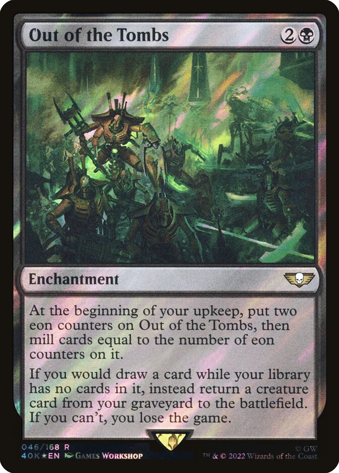 Out of the Tombs 40K-46STAR Warhammer 40,000 Commander Magic card