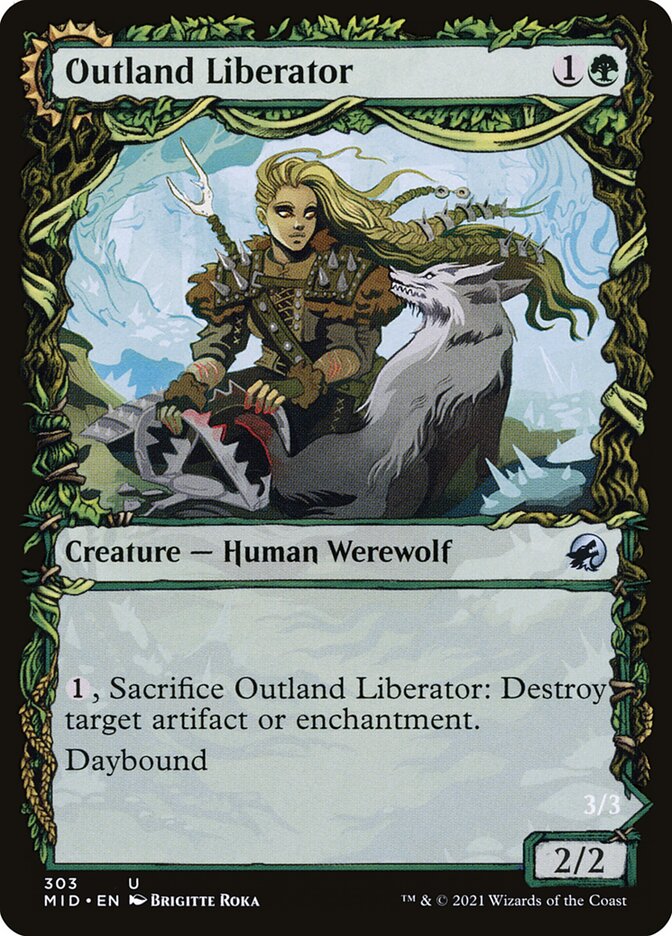 Outland Liberator // Frenzied Trapbreaker MID-303 Innistrad: Midnight Hunt Magic card