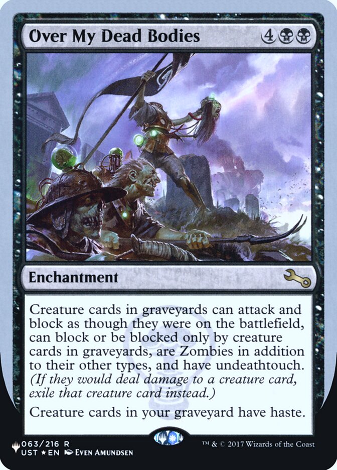 Over My Dead Bodies ULST-23 The List (Unfinity Foil Edition) Magic card