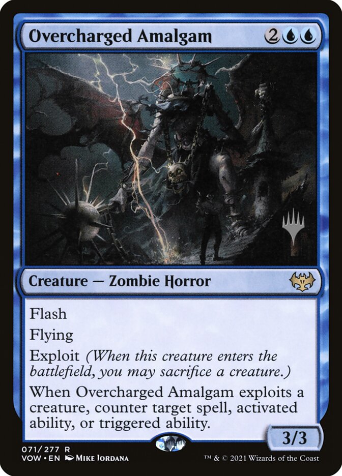 Overcharged Amalgam PVOW-71P Innistrad: Crimson Vow Promos Magic card