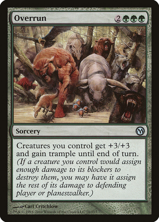 Overrun DPA-78 Duels of the Planeswalkers Magic card