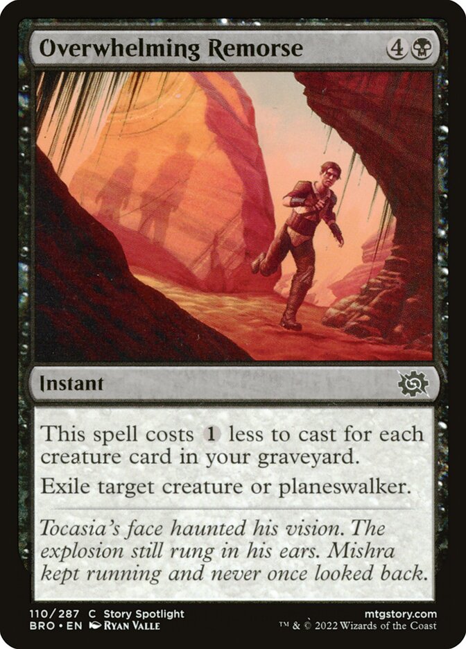 Overwhelming Remorse BRO-110 The Brothers' War Magic card