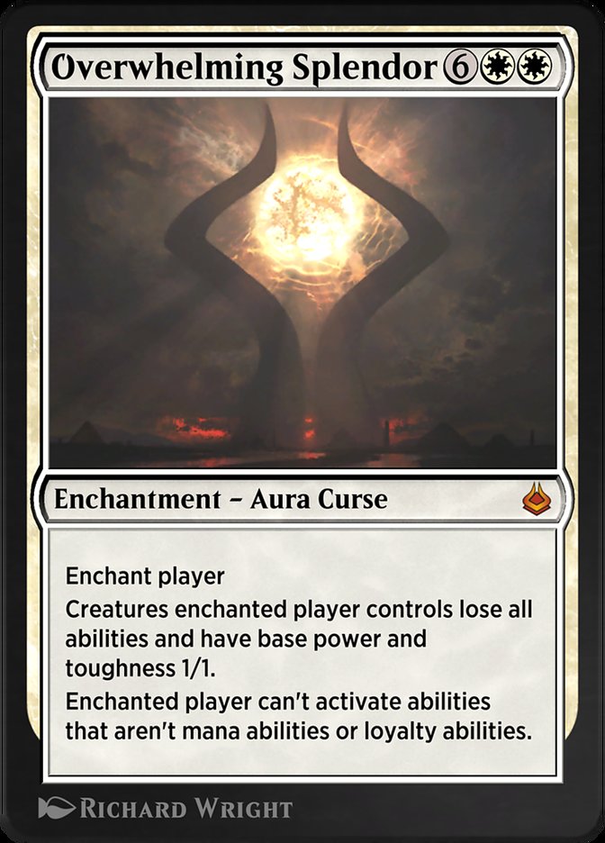 Overwhelming Splendor AKR-30 Amonkhet Remastered Magic card