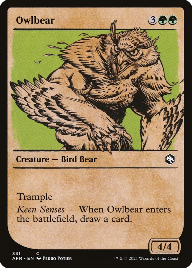 Owlbear AFR-331 Adventures in the Forgotten Realms Magic card