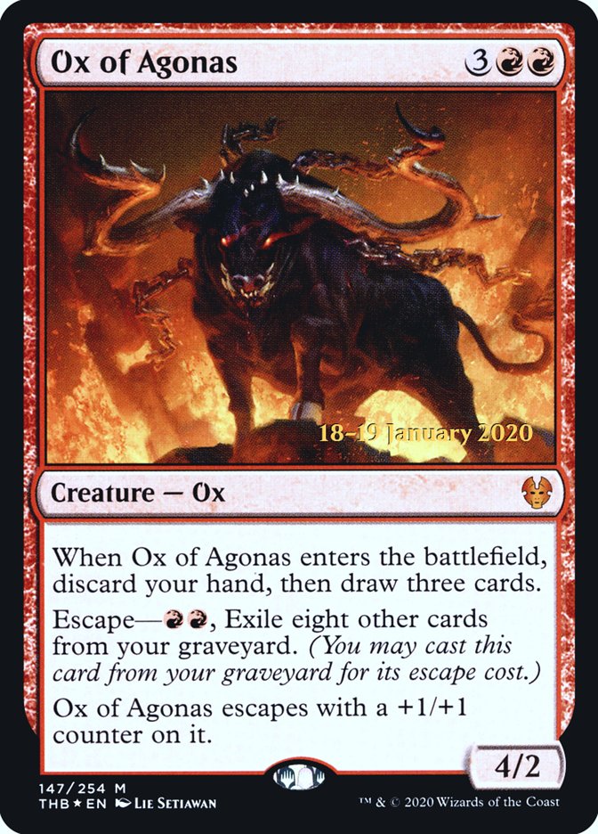 Ox of Agonas PTHB-147S Theros Beyond Death Promos Magic card
